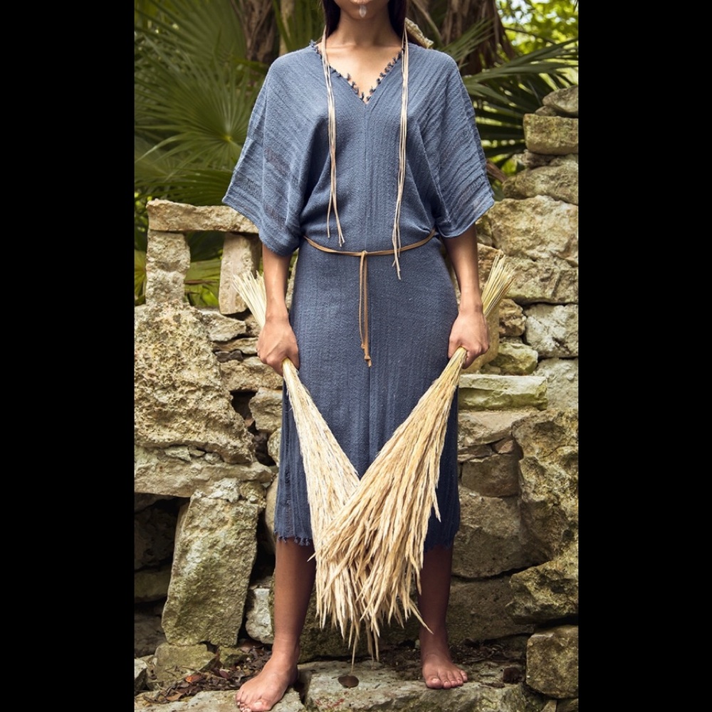 COPY - Caravana Tulum Iktam frayed poncho
